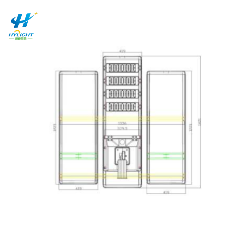 Outdoor Waterproof Adjustable Angle Integrated Solar Street Light