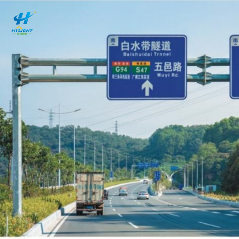 Monitoring pole intersection 5m-8m traffic signal light pole