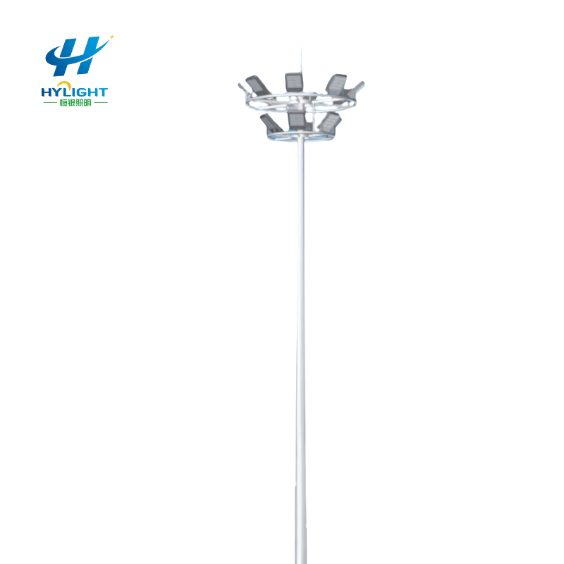 Outdoor Galvanized Steel 25 Meter High Mast Light Pole