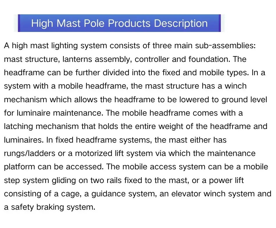 LED high mast — 4
