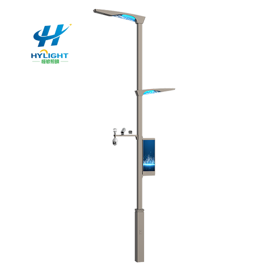 Solar Camera Pole for Construction Site Monitoring and Temporary Security Systems