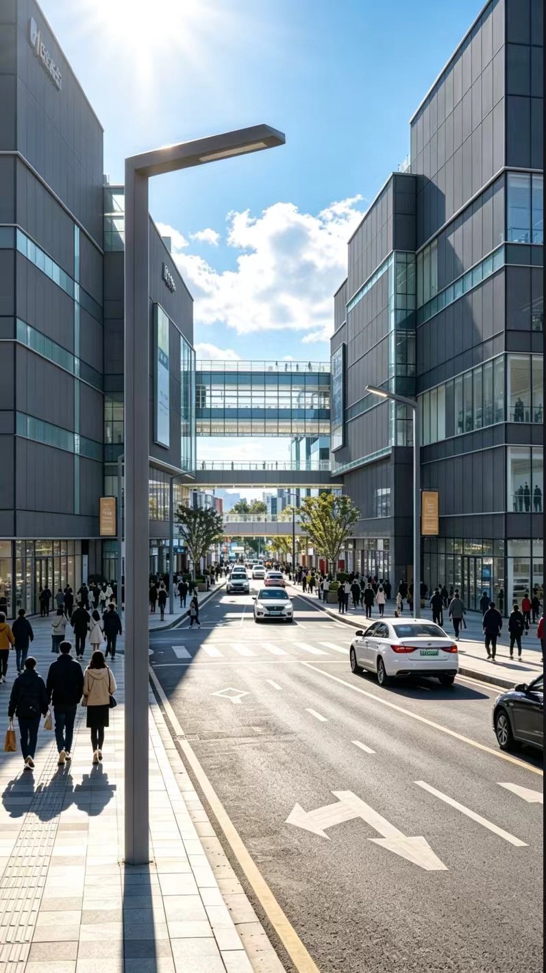 Urban Road Grid-Hybrid Solar Street Light