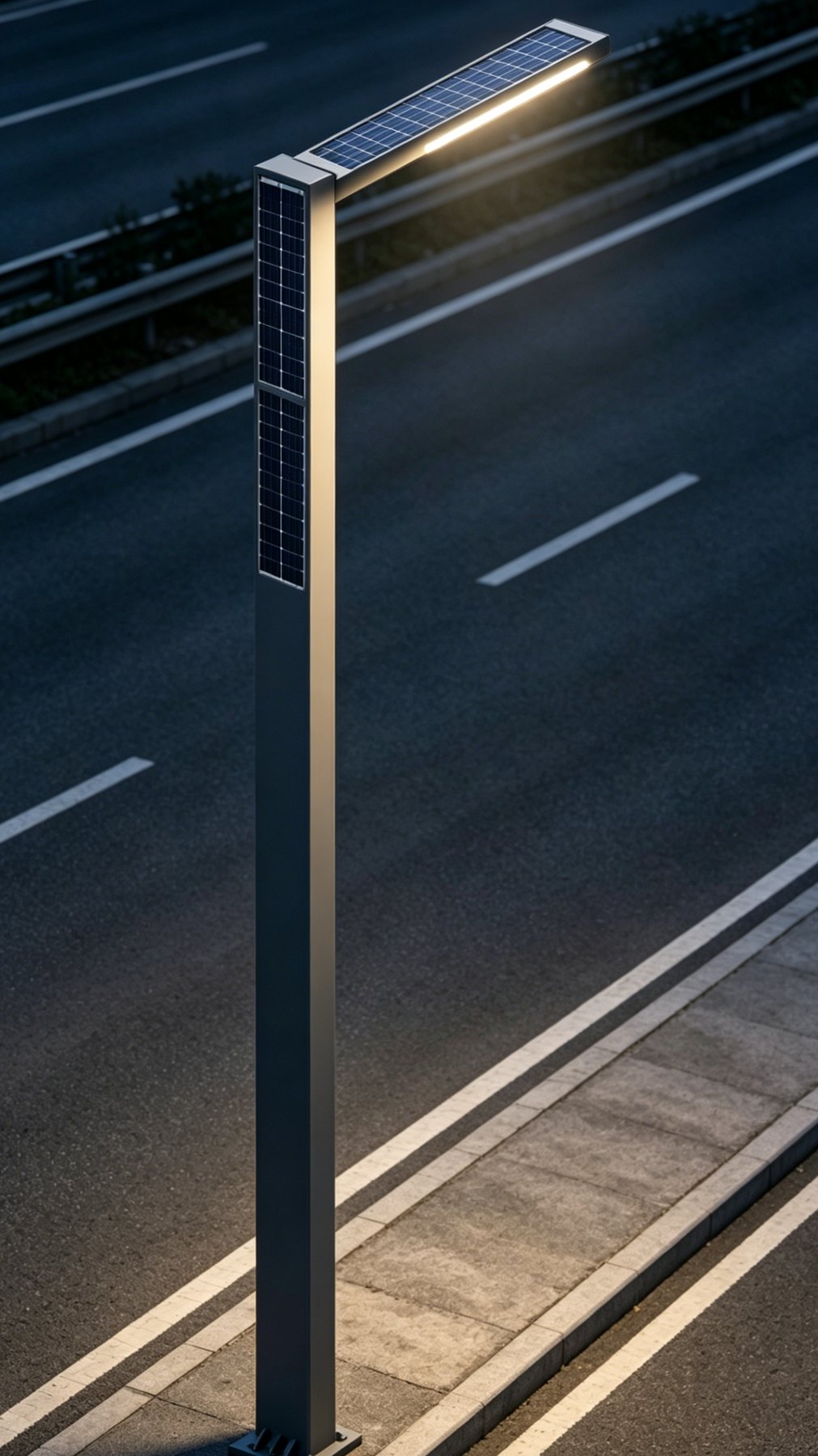 Urban Road Grid-Hybrid Solar Street Light
