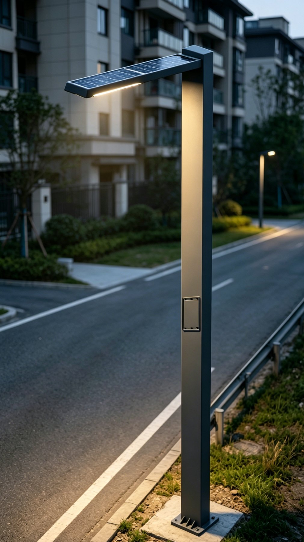 Urban Road Grid-Hybrid Solar Street Light